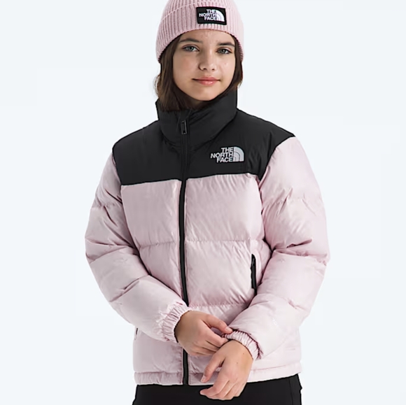The North Face Retro Nuptse Jacket in Pale Blossom - Size S (7/8) - Picture 1 of 12